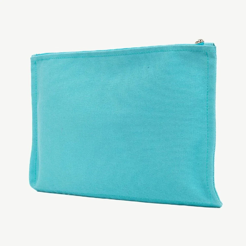Hermes Flat Yachting GM Blue Logo Toile Pouch - Picture 3 of 11
